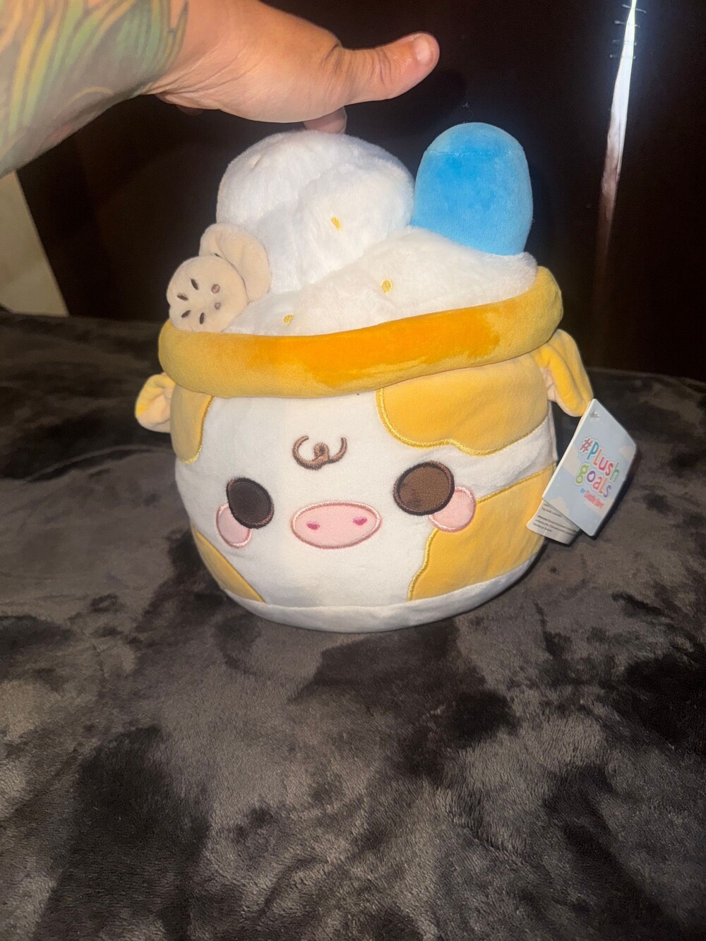 Cuddle Barn Mooshakes Banana Mooshake Plush Toy Yellow Soft Plush